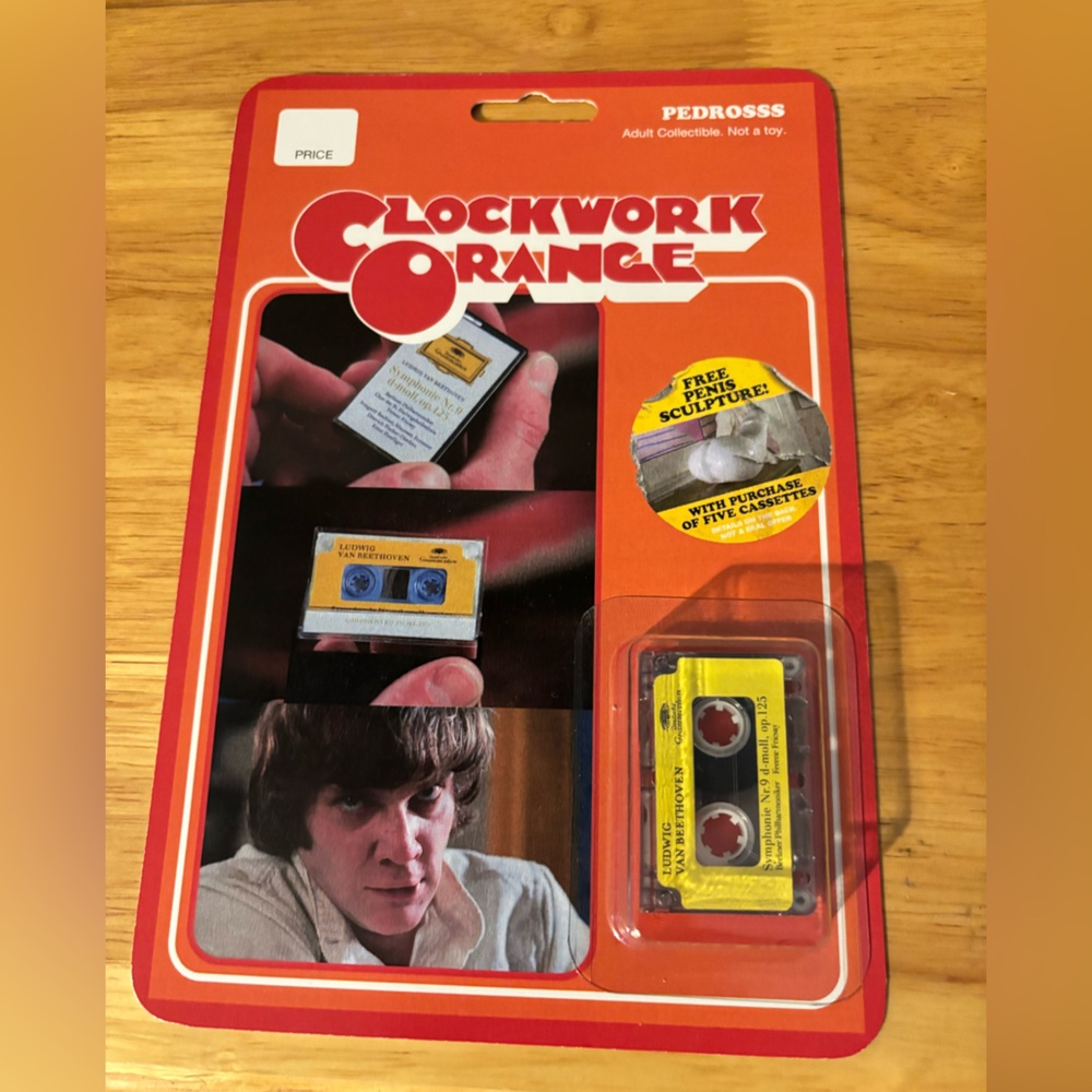 Clockwork Orange Movie COLLECTORS Pedrosss Mini Audio Cassette